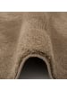 Pergamon Hochflor-Teppich Silky Rund in taupe