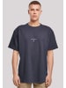 F4NT4STIC Heavy Oversize T-Shirt Geometric Grau in marineblau