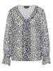 faina Damen Bluse in Weiss Schwarz