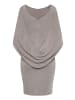 Vera Mont Cocktailkleid im Glitzer-Look in Taupe/Silver
