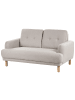 Beliani 2-Sitzer Sofa TUVE in Beige/Braun - (W) 149 x (H) 85 x (L) 90 cm