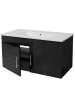 MCW Waschbecken mit Unterschrank D16, Schwarz