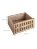 relaxdays Badschrank in Natur - (B)40 x (H)82 x (T)29 cm