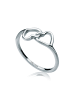 Elli Ring 925 Sterling Silber Herz in Silber