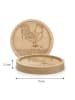 Mr. & Mrs. Panda Coaster Hahn Korn mit Spruch in Transparent