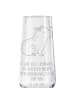 Mr. & Mrs. Panda Glas Capybara Blume mit Spruch in Transparent