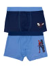 Spiderman 2er Pack Marvel Spider-Man Boxershorts Unterwäsche Unterhose in blau