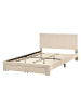Beliani 2-tlg Doppelbett LONZAC in Beige