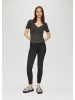QS T-Shirt kurzarm in Schwarz