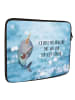 Mr. & Mrs. Panda Notebook Tasche Narwal Gitarre mit Spruch in Oceanblue