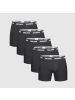 SMILODOX Boxershorts 5er Pack in Schwarz