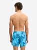 Marc O'Polo Badehose Woven in cyan blue print