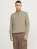 Jack & Jones Strickjacke mit Viertelreißverschluss in Crockery