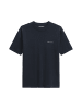 Marc O'Polo Kurzarm-Pullover Travel Collection in Deep Night Blue
