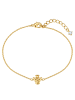 Lulu & Jane Armband Engel aus Messing mit Zirkonia in gelbgold