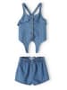 Minoti 2tlg. Outfit: Top & Shorts monaco 8 in Denim-Blau