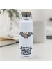 Mr. & Mrs. Panda Trinkflasche Fledermaus Flügel mit Spruch in Weiß