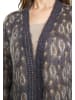 VIRITA Women Strick Cardigan in Anthrazit Mehrfarbig
