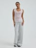 Seamless Basic Top Flounce in Pale Rose