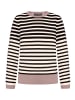 Betty Barclay Feinstrickpullover mit Rundhalsausschnitt in Patch Black/Taupe