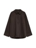 Vero Moda Langarmhemd mit Haifischkragen und Brusttasche in Chocolate Torte