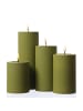 Deluxe Homeart LED Kerze MIA für Innen/Außen flackernd H: 20cm D: 7,5cm in grün