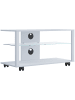 VCM  TV Lowboard Konsole Folas L Rollen in Weiß