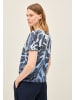Cecil Ausbrenner-Shirt mit Muster in Blau