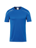 uhlsport  Trainings-T-Shirt STREAM 22 in azurblau/weiß
