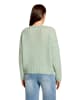CARTOON Basic-Pullover mit Rundhalsausschnitt in Grey Green Melange