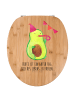 Mr. & Mrs. Panda Klobrille Avocado Party mit Spruch in Braun