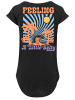 F4NT4STIC Long Cut T-Shirt Feeling a Little Salty Summer in schwarz