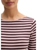 Marc O'Polo Gestreiftes Longsleeve regular in Medium Pink