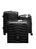 Almina 3 Tlg. Reisekoffer- Set mit 4 Räder 360° drehbar, Hartschale in Schwarz