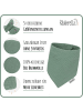 Räuberella 3er Set Musselin Lätzchen in Mint-Grün - 35 x 35 cm
