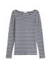 Marc O'Polo Ringel-Longsleeve regular in Medium Blue