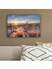 MuchoWow Leinwand Bilder Sonnenuntergang Strand