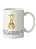 Mr. & Mrs. Panda Kindertasse Giraffe Blumenkranz mit Spruch in Weiß