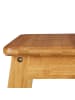 relaxdays Fußbank in Natur - (B)29 x (H)27 x (T)24 cm