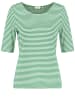 Gerry Weber T-Shirt 1/2 Arm in Vibr. Green/Offwhite Stripes