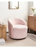 Beliani Sessel DAVIK in Rosa/Schwarz - (W) 62 x (H) 67 x (L) 63 cm