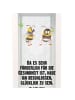 Mr. & Mrs. Panda Kerzenständer Hummeln Kleeblatt mit Spruch in Transparent