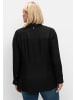 sheego Hemdbluse in schwarz