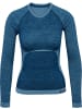 Hummel Longsleeve "Clea Seamless Tight T-Shirt Longsleeve" in Blau
