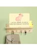 Mr. & Mrs. Panda Blechschild Capybara Blume mit Spruch in Gelb Pastell