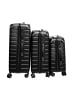 Almina 3 Tlg. Reisekoffer- Set mit 4 Räder 360° drehbar, Hartschale in Schwarz