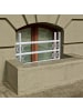 relaxdays Fenstergitter Einbruchschutz in Grau - (B)70-105 x (H)60 cm