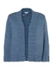 More & More verschlusslose Kurz-Strickjacke in autumn blue