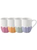 Villeroy & Boch 4-tlg. Henkelbecher-Set Fleu Couleur in Bunt 290 ml