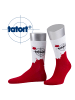 JD J. Dirks Tatort-Socken - BLUTFLECK M230051 in weiß/rot (1)